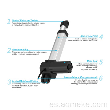 Actuador lineal de alta calidad para hogares inteligentes.